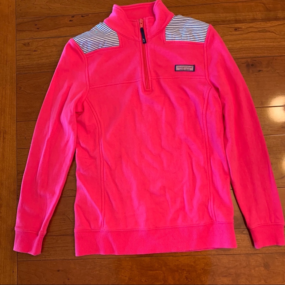 Vineyard Vines pink quarter zip